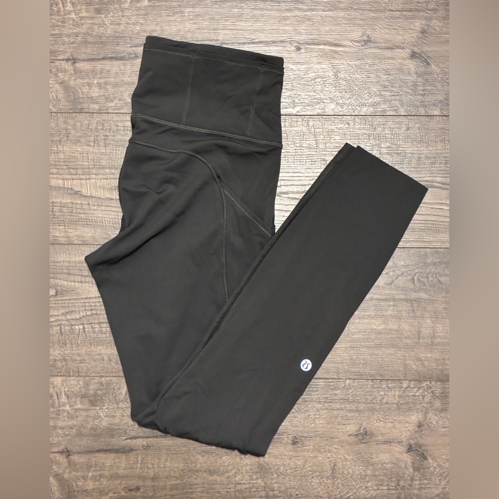 Lululemon Fast & Free 25” Nulux Leggings Size 6 Graphite Gray